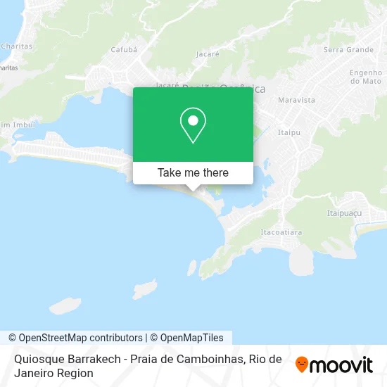 Quiosque Barrakech - Praia de Camboinhas map