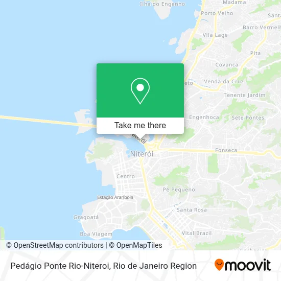 Pedágio Ponte Rio-Niteroi map