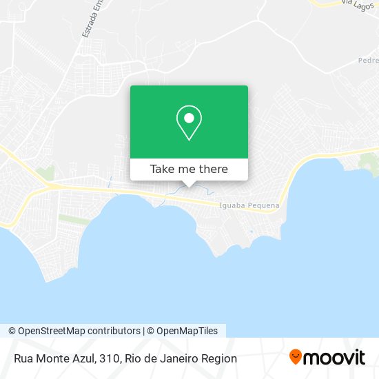 Rua Monte Azul, 310 map