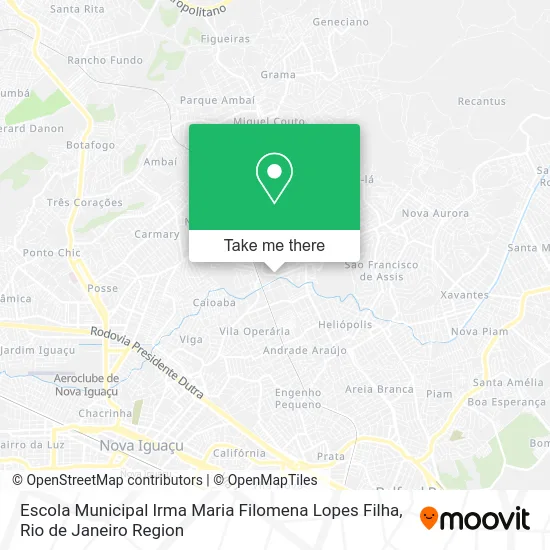 Escola Municipal Irma Maria Filomena Lopes Filha map
