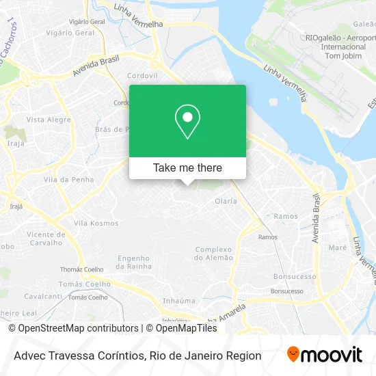 Advec Travessa Coríntios map