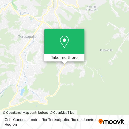 Crt - Concessionária Rio Teresópolis map