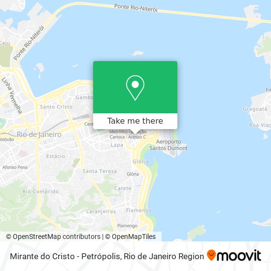 Mirante do Cristo - Petrópolis map