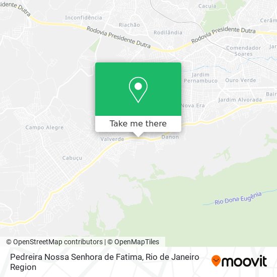 Pedreira Nossa Senhora de Fatima map