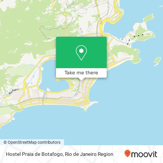 Hostel Praia de Botafogo map