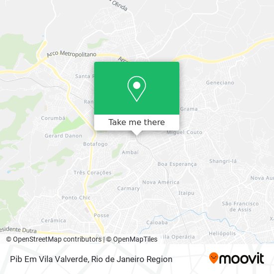 Pib Em Vila Valverde map