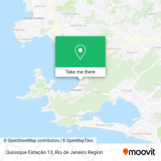 Quiosque Estação 13 map