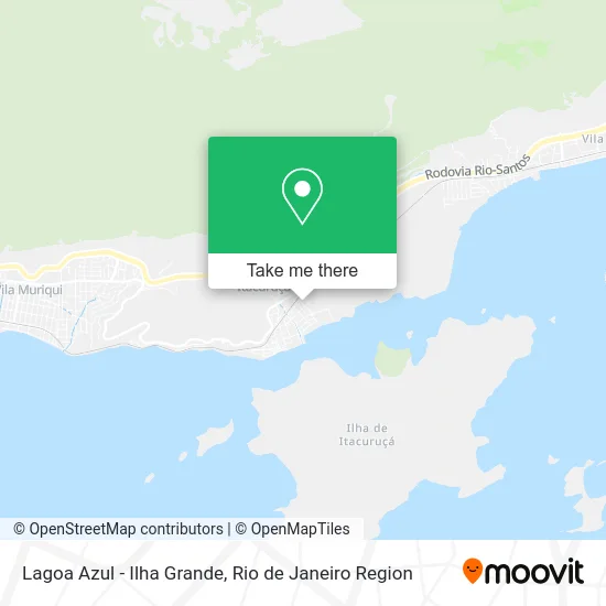 Lagoa Azul - Ilha Grande map