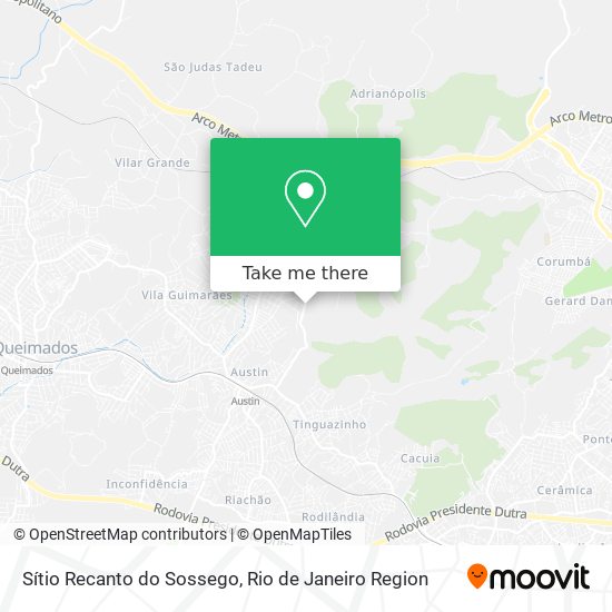 Sítio Recanto do Sossego map