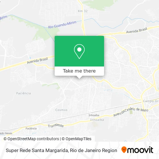 Super Rede Santa Margarida map