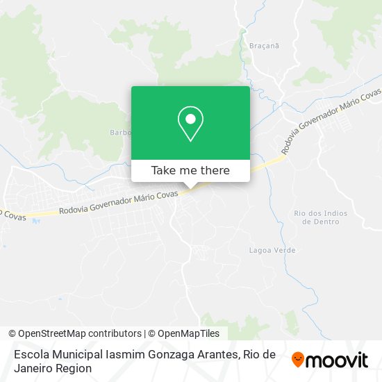 Mapa Escola Municipal Iasmim Gonzaga Arantes