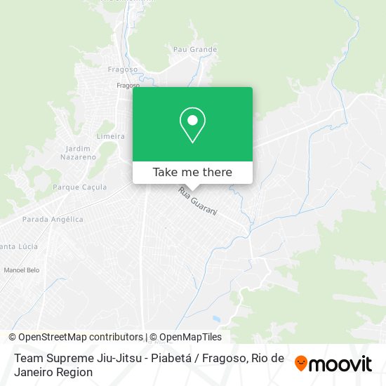 Team Supreme Jiu-Jitsu - Piabetá / Fragoso map