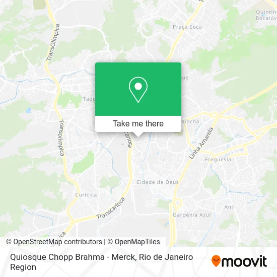 Quiosque Chopp Brahma - Merck map