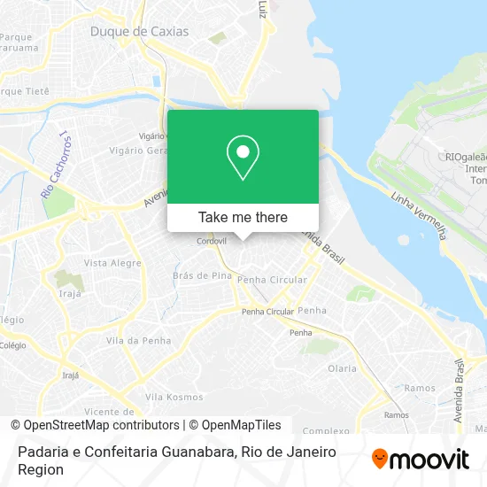 Padaria e Confeitaria Guanabara map
