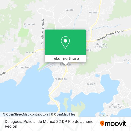 Mapa Delegacia Policial de Maricá 82 DP