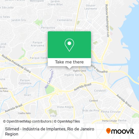 Mapa Silimed - Indústria de Implantes