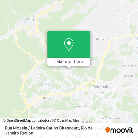 Mapa Rua Mosela / Ladeira Carlos Bitencourt