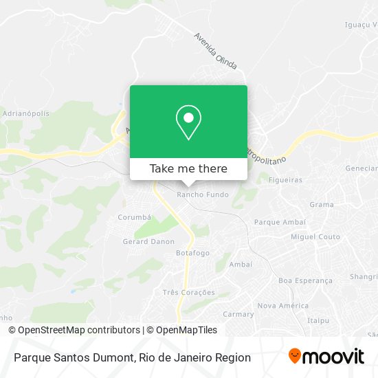 Mapa Parque Santos Dumont