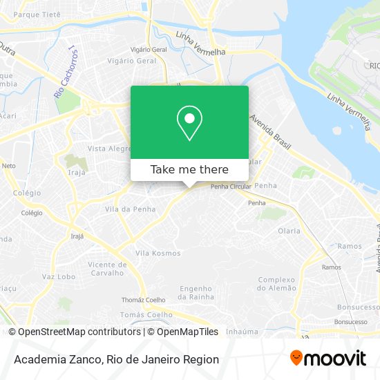 Academia Zanco map