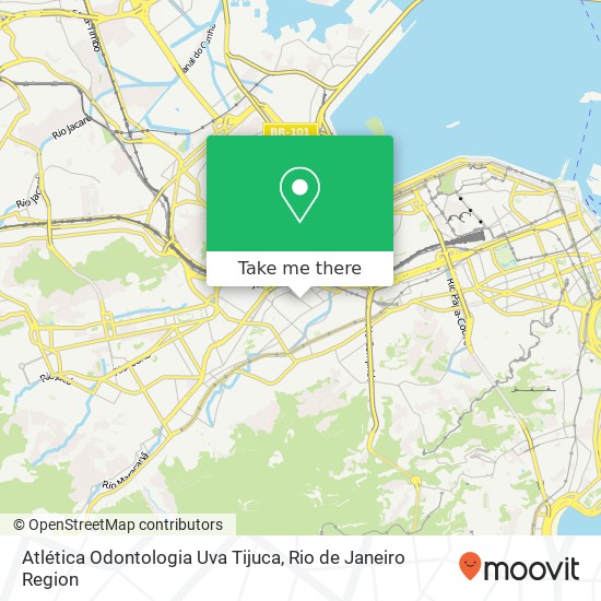 Atlética Odontologia Uva Tijuca map