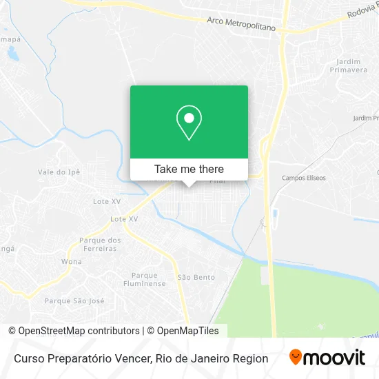 Curso Preparatório Vencer map