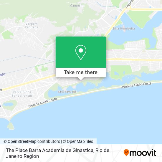 Mapa The Place Barra Academia de Ginastica