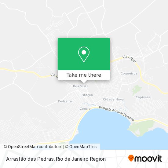 Arrastão das Pedras map
