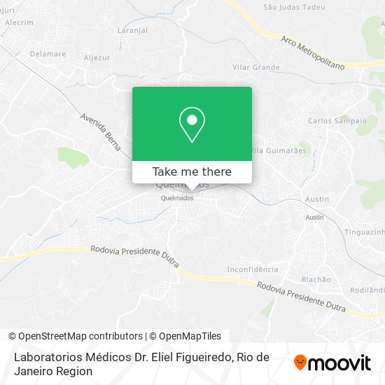 Mapa Laboratorios Médicos Dr. Eliel Figueiredo
