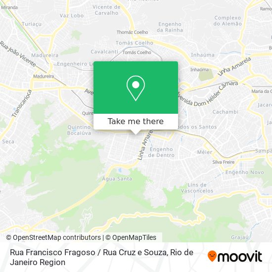 Mapa Rua Francisco Fragoso / Rua Cruz e Souza