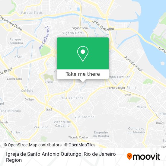 Mapa Igreja de Santo Antonio Quitungo