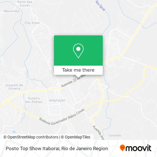 Posto Top Show Itaboraí map