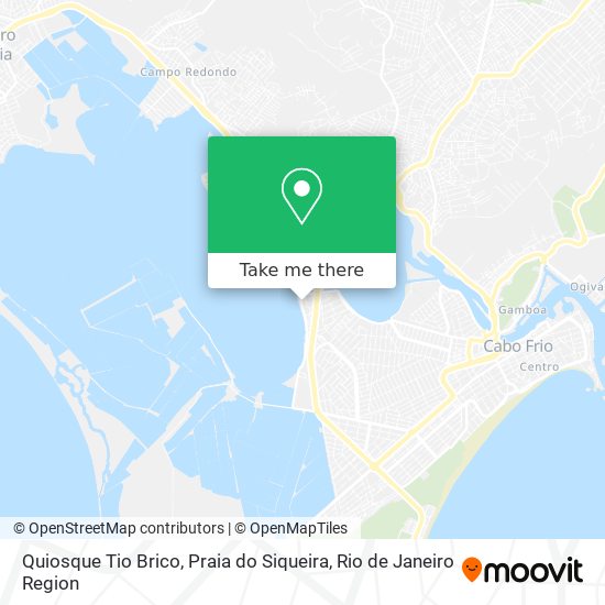 Quiosque Tio Brico, Praia do Siqueira map