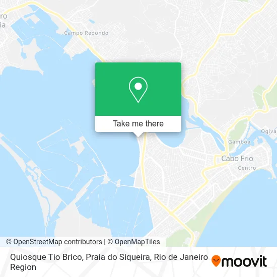 Quiosque Tio Brico, Praia do Siqueira map