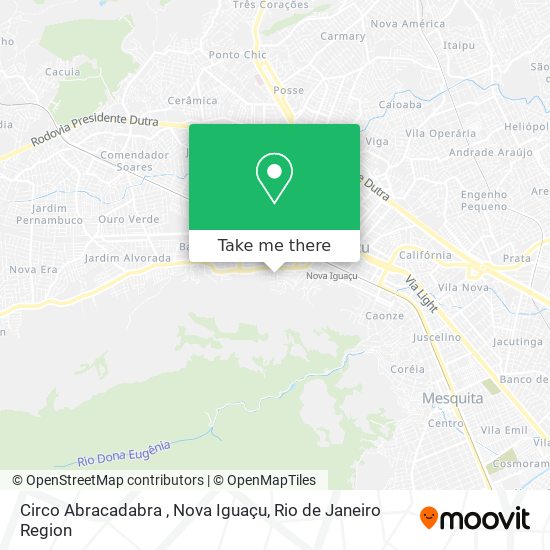 Circo Abracadabra , Nova Iguaçu map