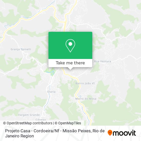 Projeto Casa - Cordoeira / Nf - Missão Peixes map