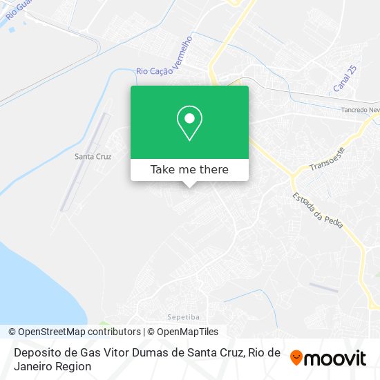 Deposito de Gas Vitor Dumas de Santa Cruz map