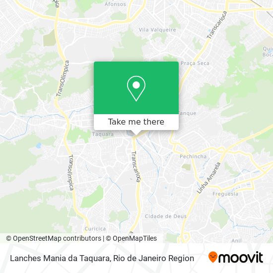 Lanches Mania da Taquara map