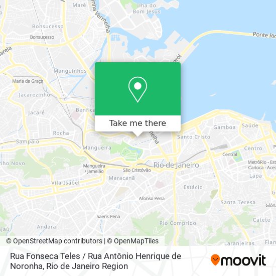 Mapa Rua Fonseca Teles / Rua Antônio Henrique de Noronha