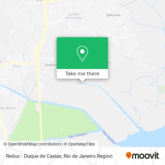 Reduc - Duque de Caxias map