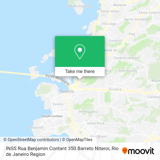 INSS Rua Benjamin Contant 350 Barreto Niteroi map