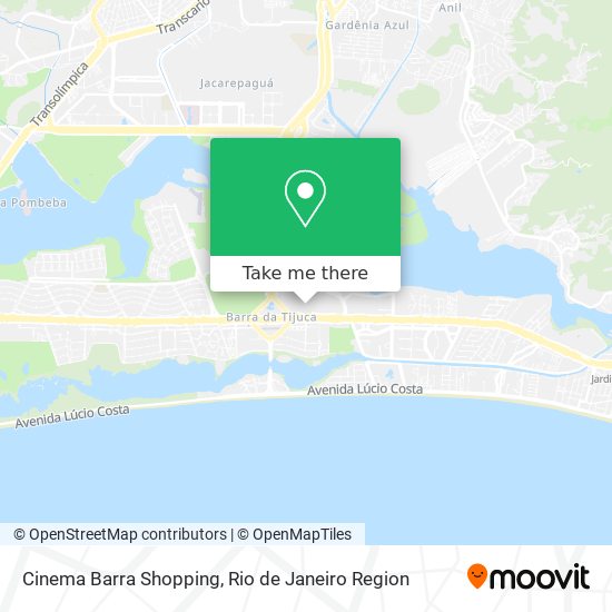 Cinema Barra Shopping map