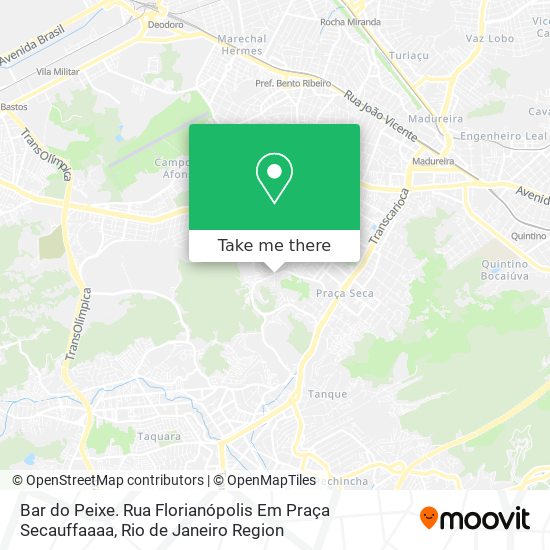 Mapa Bar do Peixe. Rua Florianópolis Em Praça Secauffaaaa