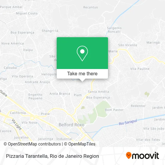 Pizzaria Tarantella map
