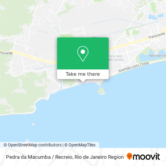 Pedra da Macumba / Recreio map