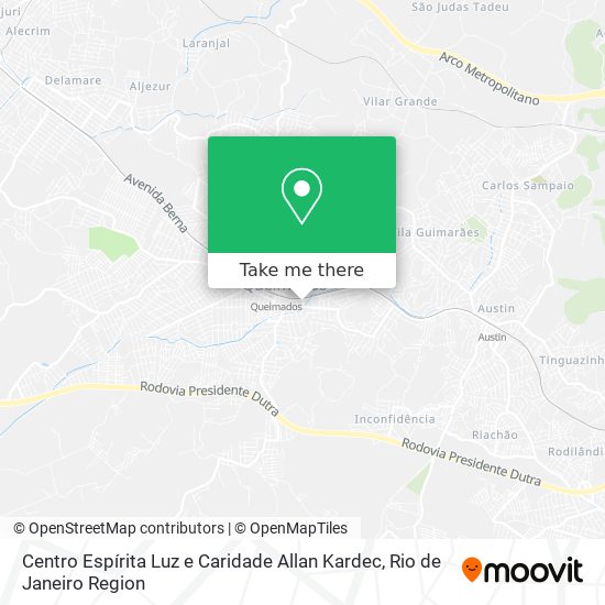 Centro Espírita Luz e Caridade Allan Kardec map