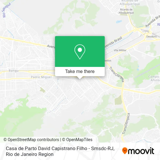 Casa de Parto David Capistrano Filho - Smsdc-RJ map