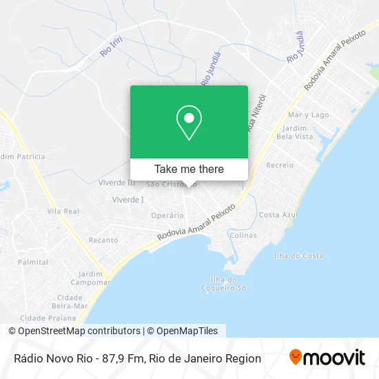Rádio Novo Rio - 87,9 Fm map
