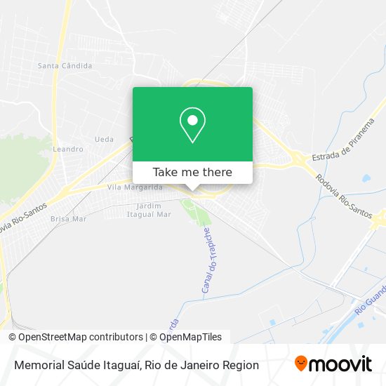 Mapa Memorial Saúde Itaguaí