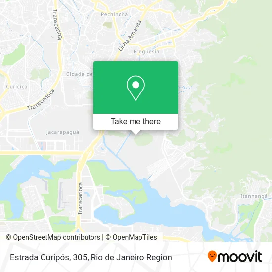 Estrada Curipós, 305 map