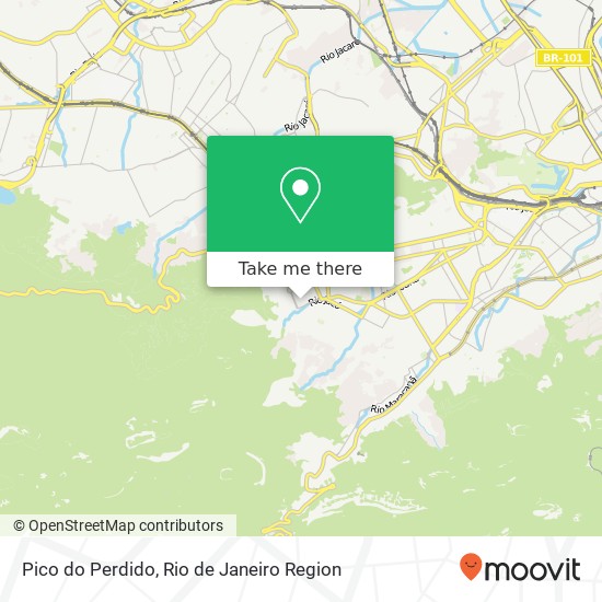 Pico do Perdido map